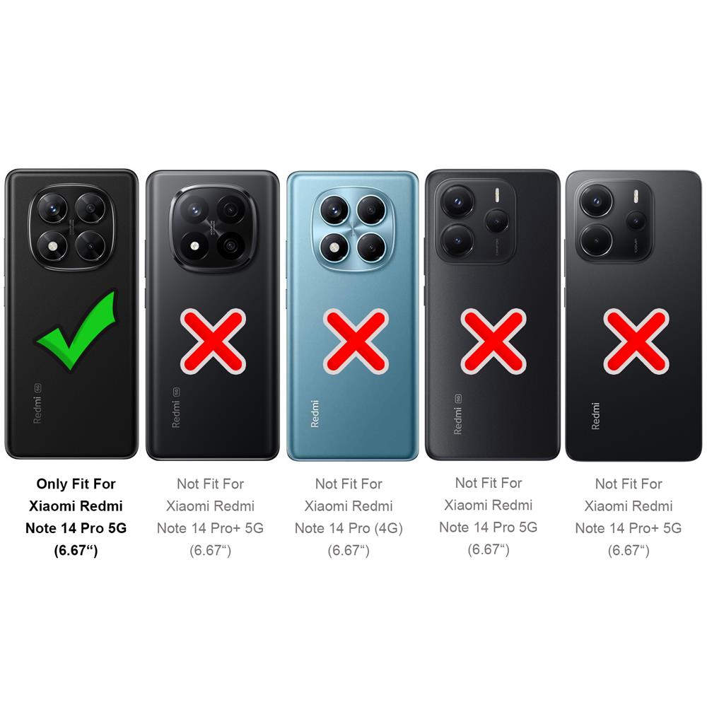 Army Case für Xiaomi Redmi Note 14 Pro 5G in Schwarz