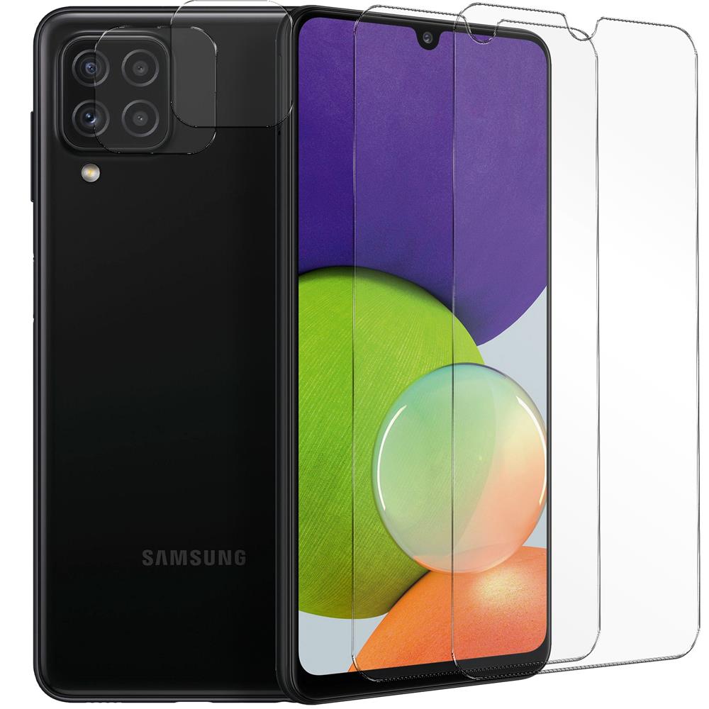 4in1 Glas Set für Samsung Galaxy A22 4G / M22