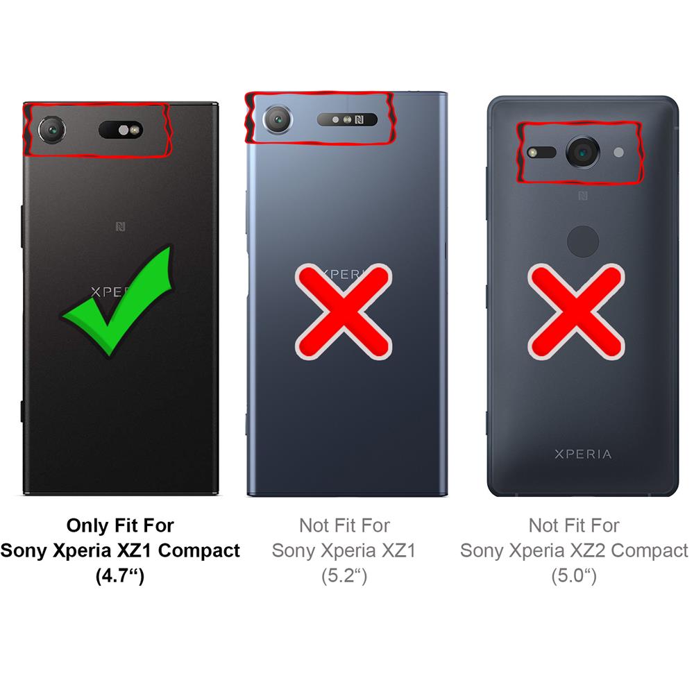 Basic Wallet für Sony Xperia XZ1 Compact in Schwarz