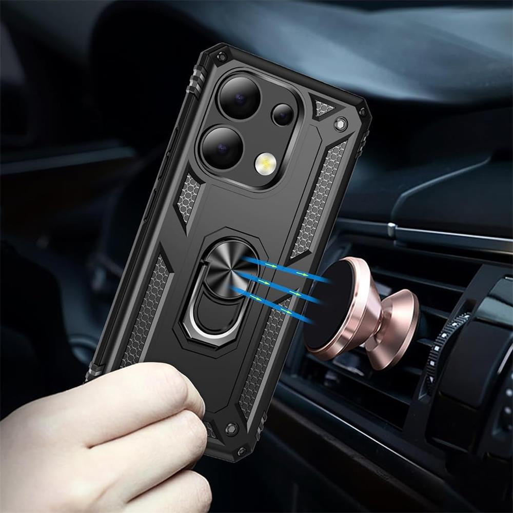 Army Case für Xiaomi Redmi Note 13 4G in Schwarz