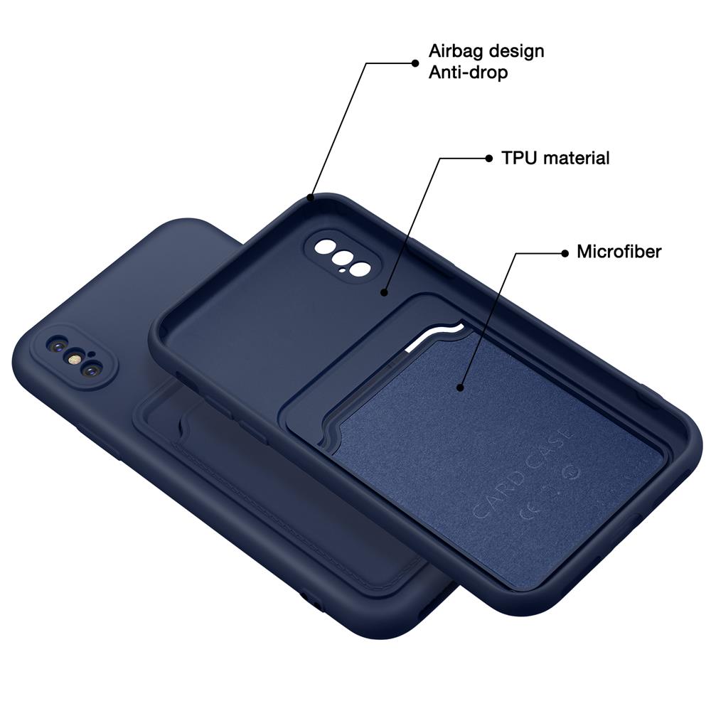 Card Case für Apple iPhone X / XS in Blau
