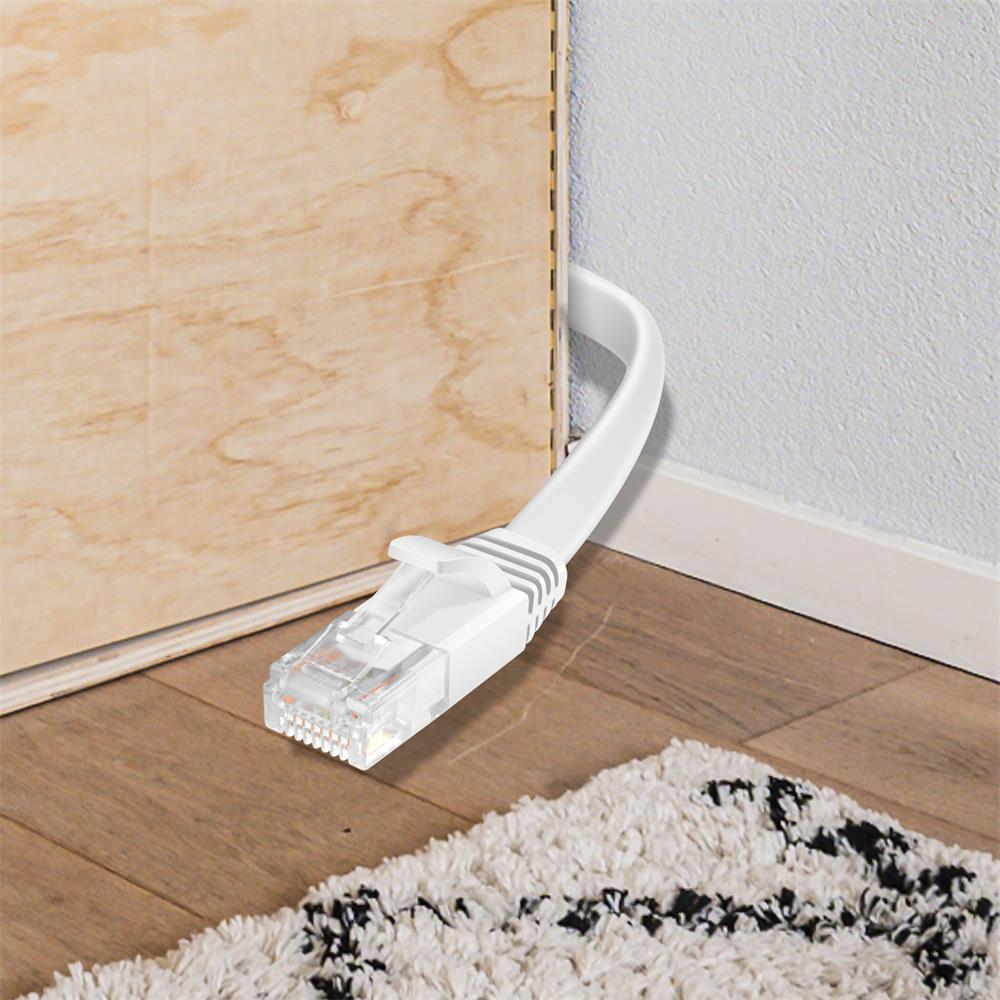 Patch FLAT Kabel Cat6 - PC-Flat-600A - 8M in Weiss