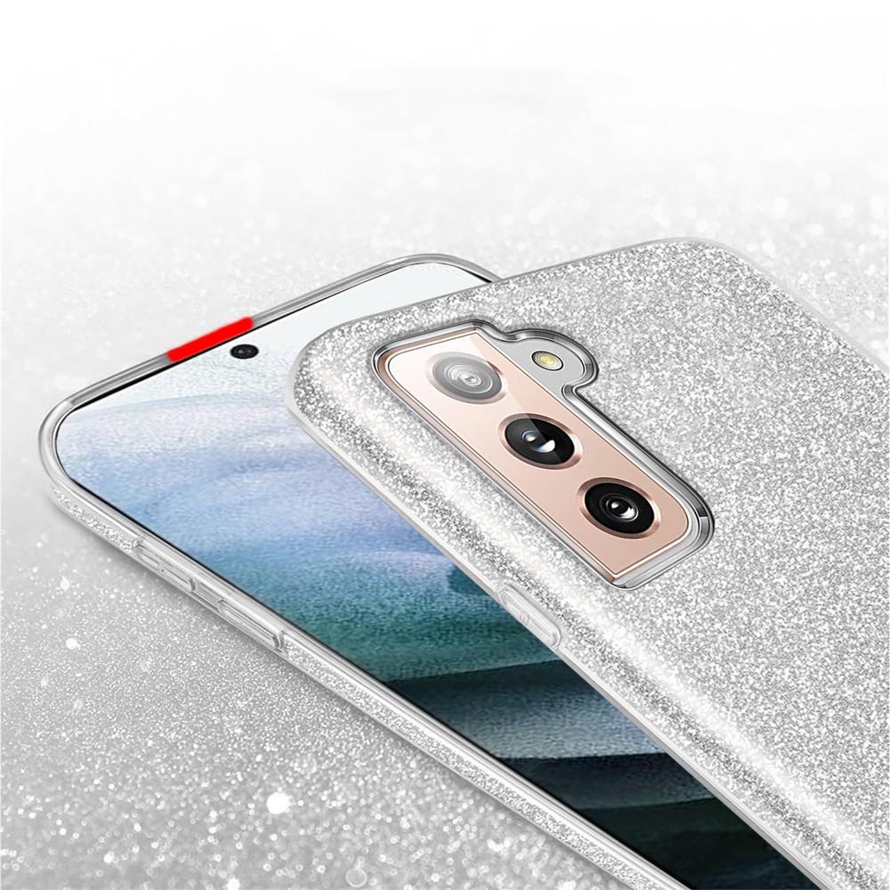 Shiny TPU für Samsung Galaxy S22 Ultra in Silber