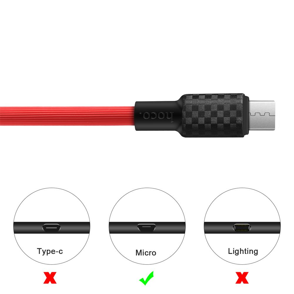 Hoco USB Kabel - X29 microUSB - 1M in Rot