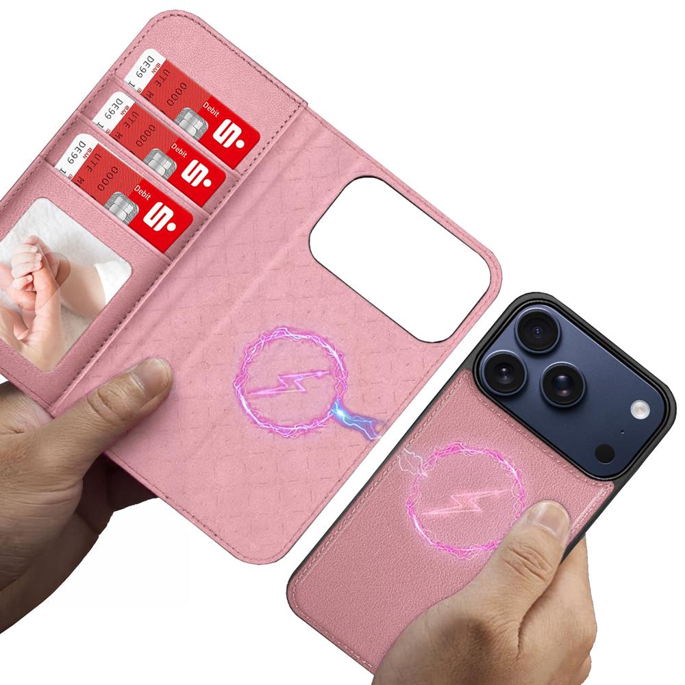 Magnetic Wallet für Apple iPhone 17 Pro Max in Rosegold