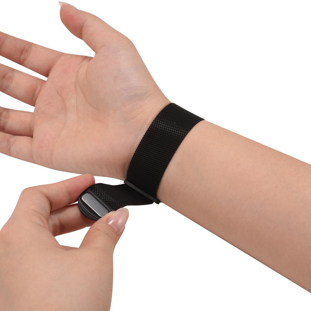 Milanese Edelstahlarmband Apple Watch 1-11/SE1-3/Ultra1-3 - 42/44/45/49mm in Schwarz - Universal