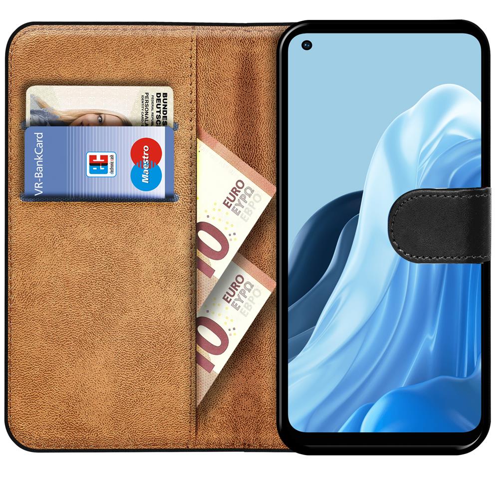 Basic Wallet für OPPO Reno8 Lite 5G in Schwarz