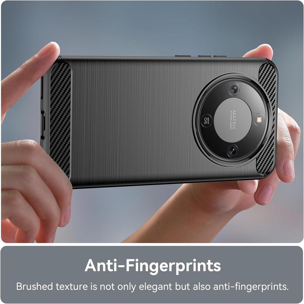 Carbon Brush TPU für Honor Magic 8 Lite in Schwarz