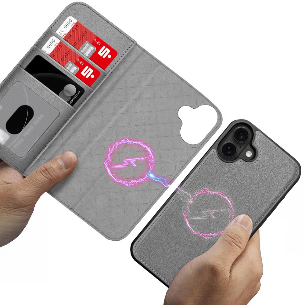 Magnetic Wallet für Apple iPhone 17 in Grau