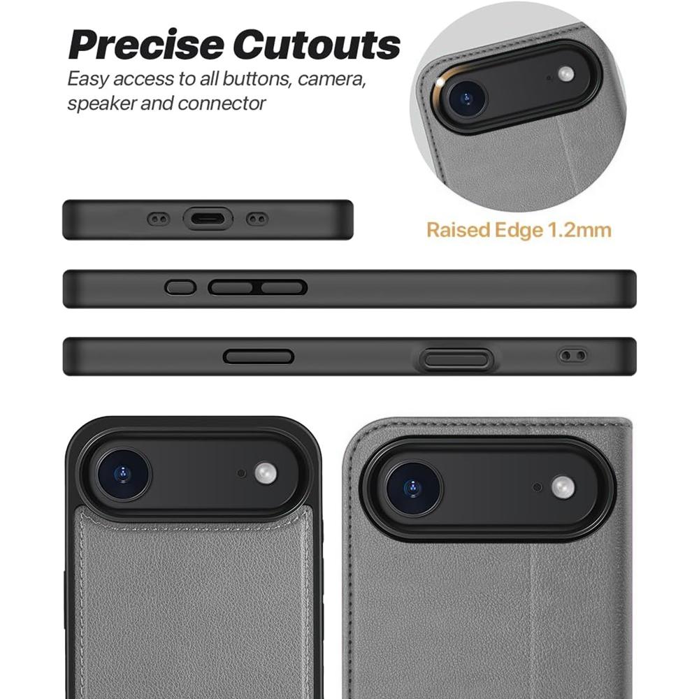 Magnetic Wallet für Apple iPhone Air in Grau