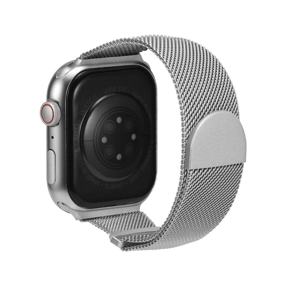 Milanese Edelstahlarmband Apple Watch 1-11/SE1-3/Ultra1-3 - 42/44/45/49mm in Silber - Universal