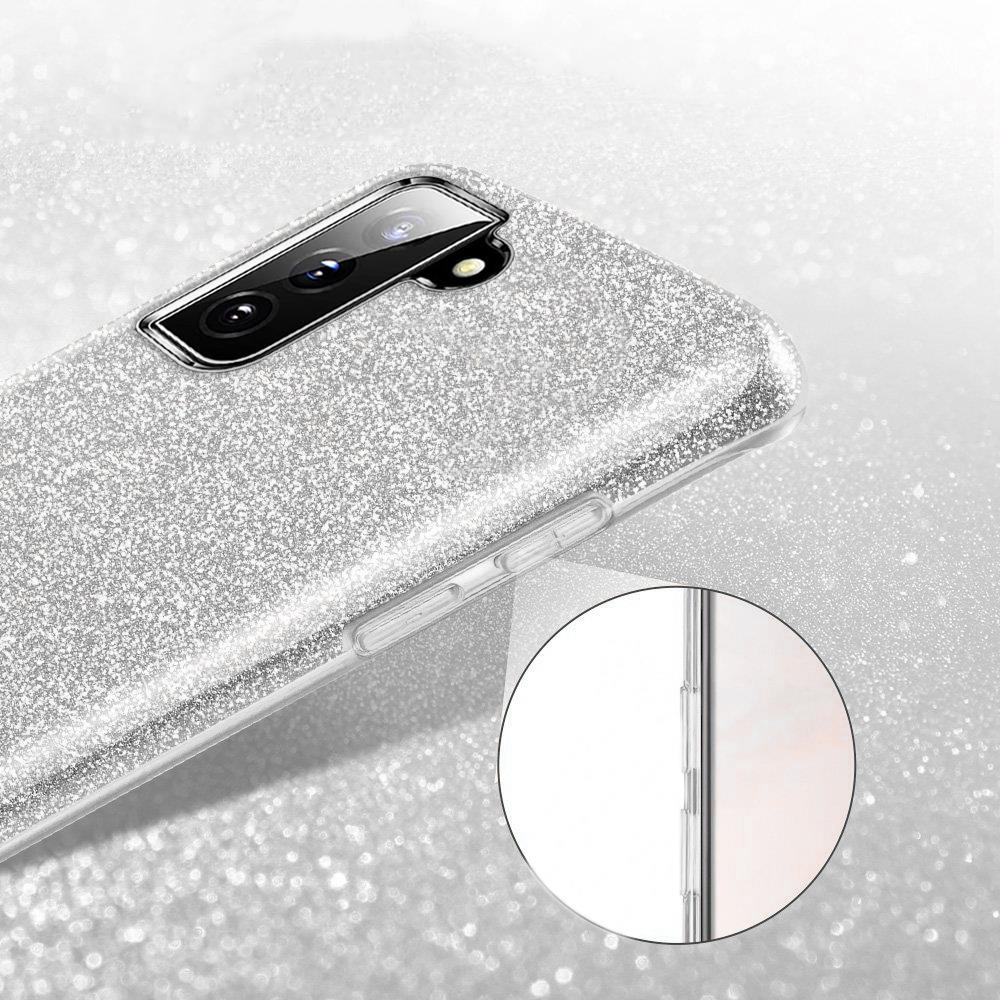 Shiny TPU für Samsung Galaxy S22 Ultra in Silber