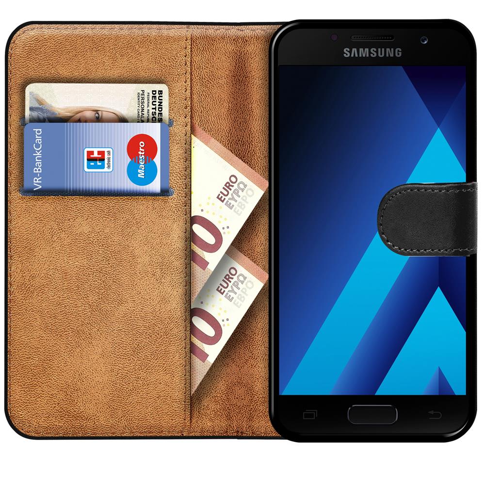 Basic Wallet für Samsung Galaxy A5 2017 (A520) in Schwarz