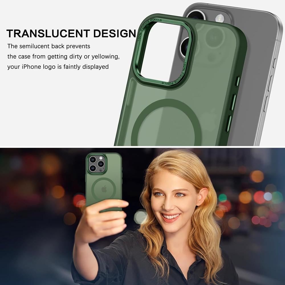 Frame Case für Apple iPhone 16 Pro Max in Grün