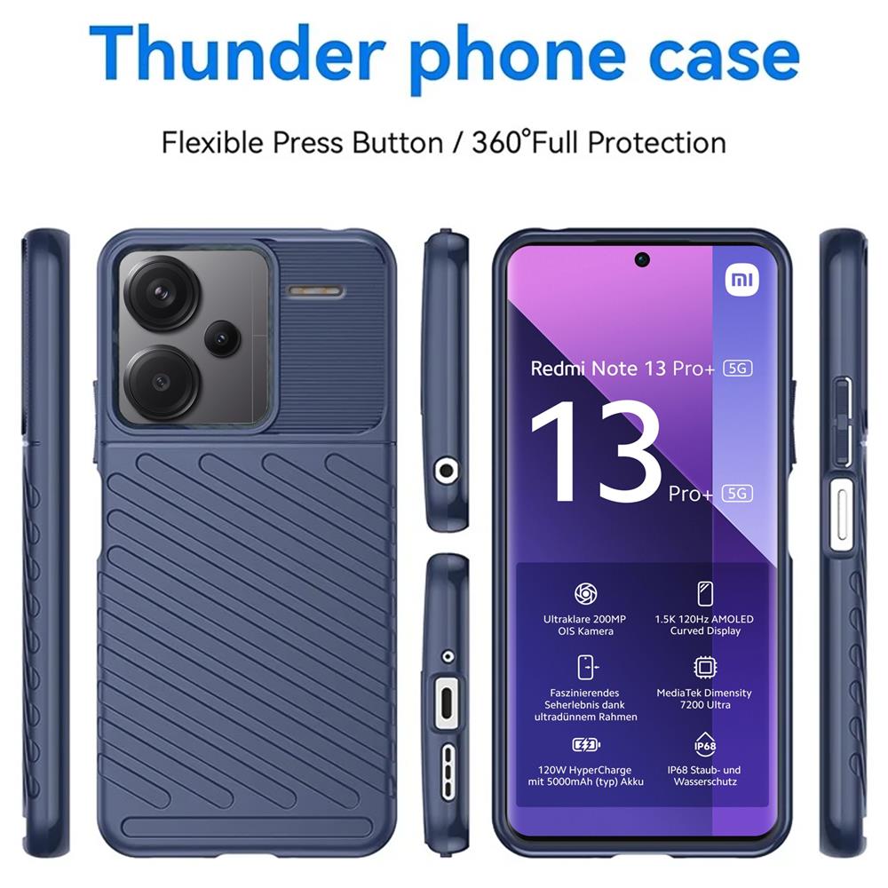 Thunder Case für Xiaomi Redmi Note 13 Pro Plus 5G in Blau