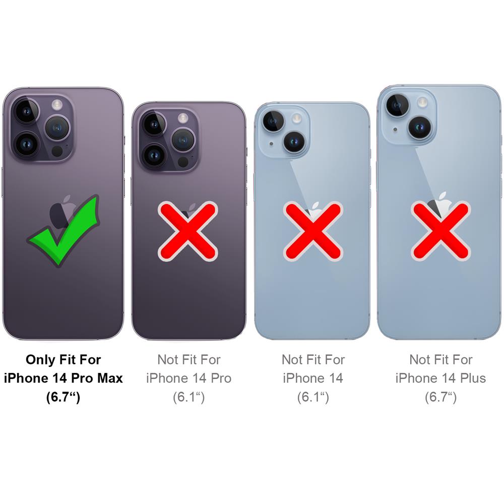 Colour Magsafe für Apple iPhone 14 Pro Max in Schwarz