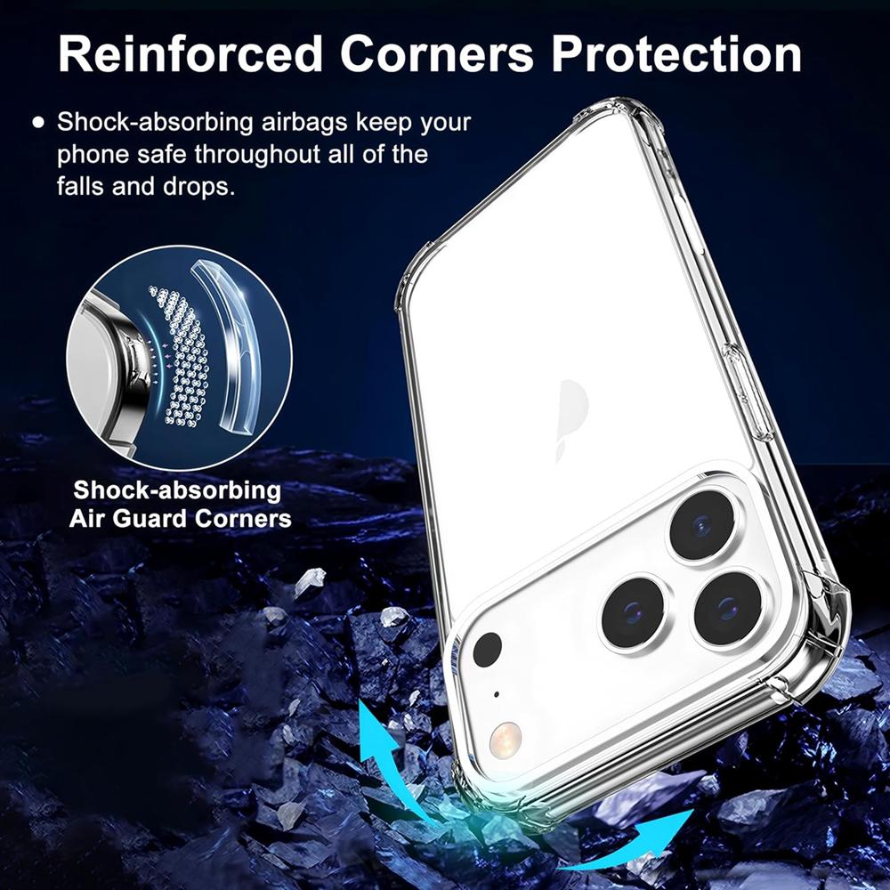 Rugged TPU für Apple iPhone 17 Pro Max in Transparent