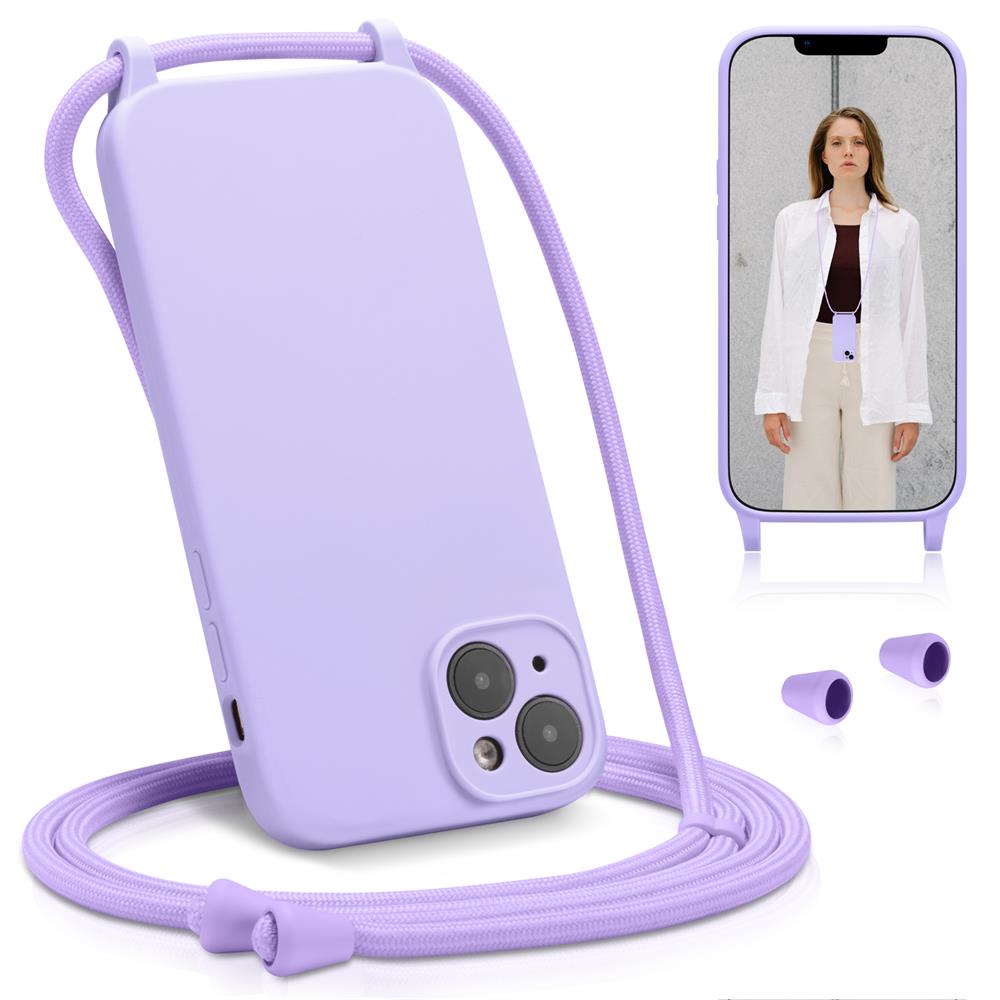 Connect Case Colour inkl. Kette für Apple iPhone 14 in Lila