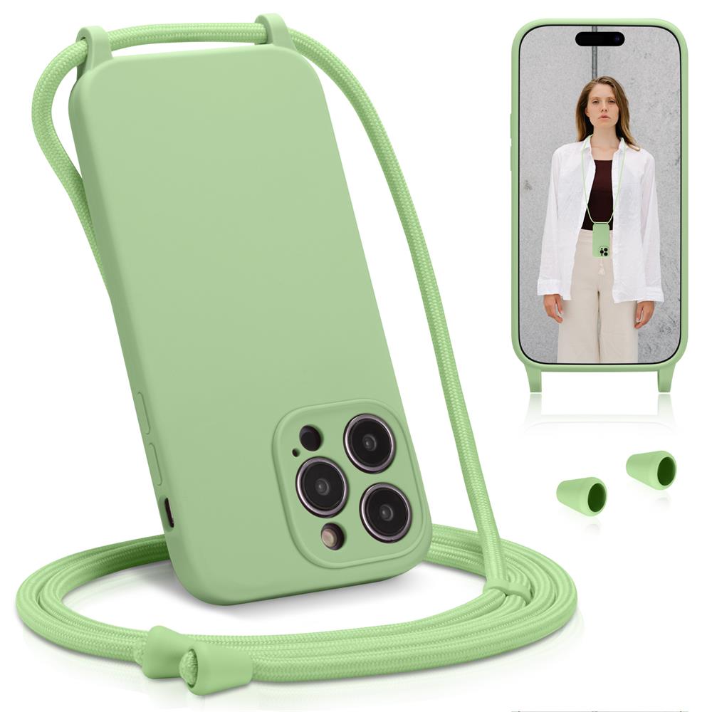 Connect Case Colour inkl. Kette für Apple iPhone 15 Pro Max in Grün