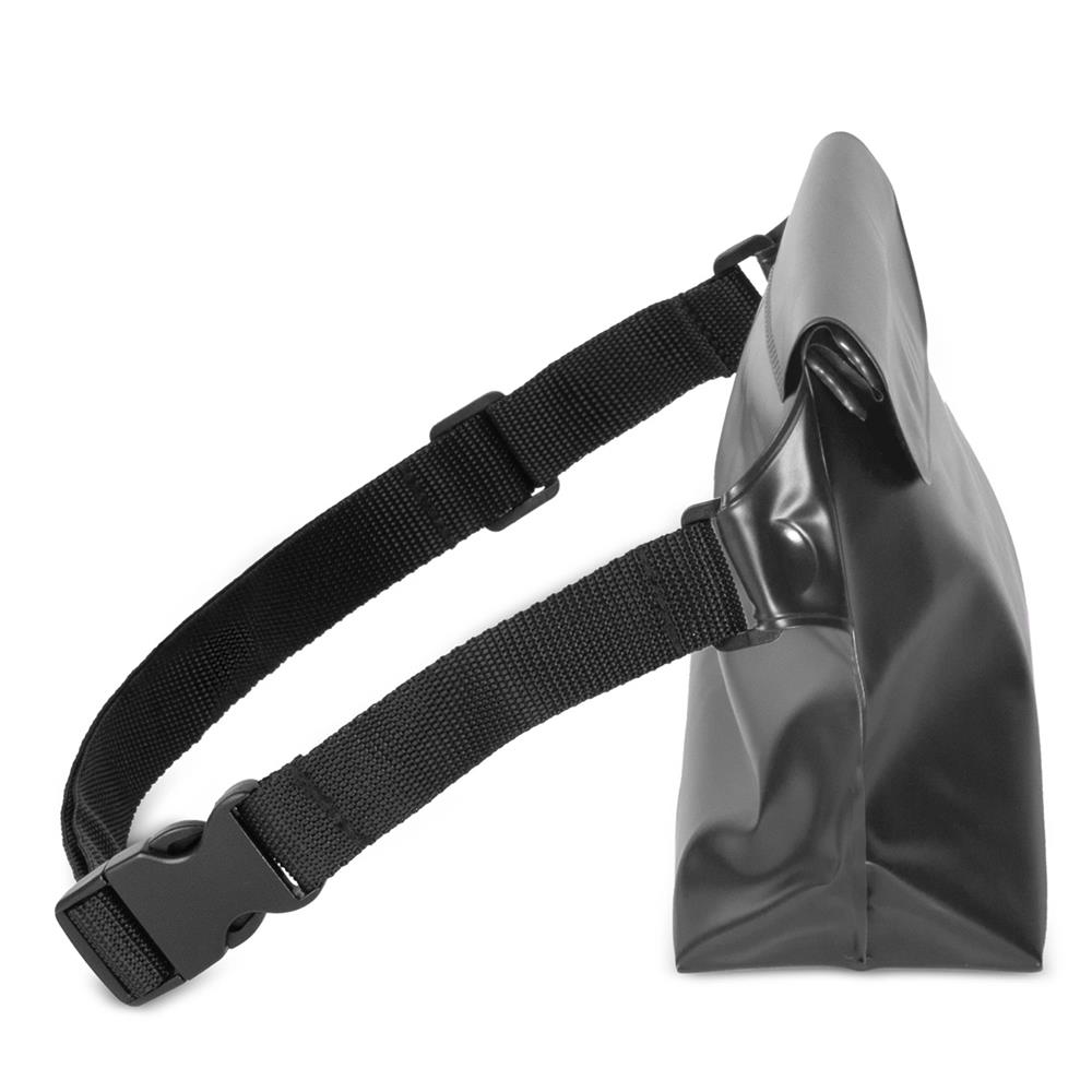 Wasserdichte PVC-Tasche / Hüfttasche in Schwarz