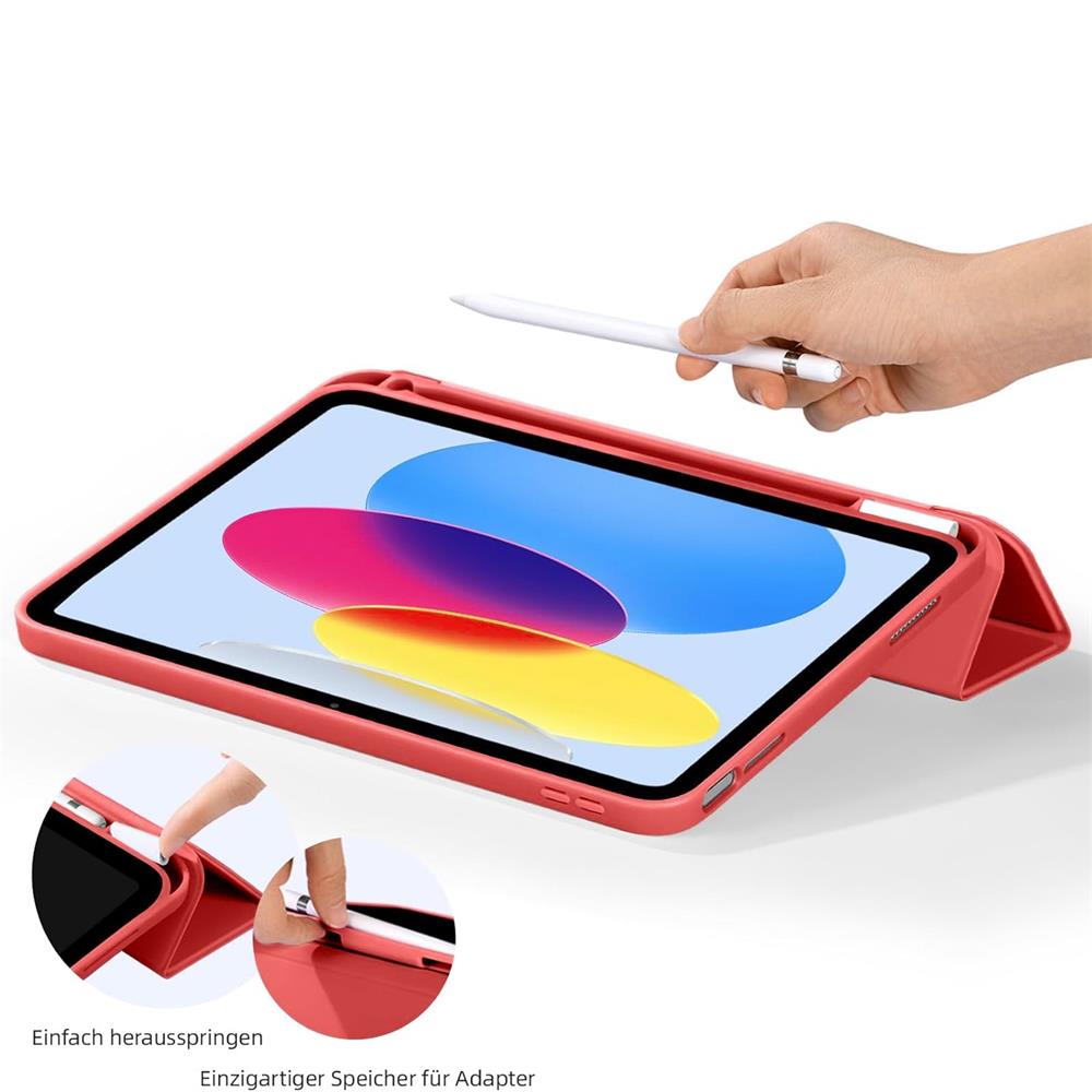 Smart Cover für Apple iPad 10.2 2019 in Rot Smart Cover für Apple iPad Pro 13 2024 in Rot