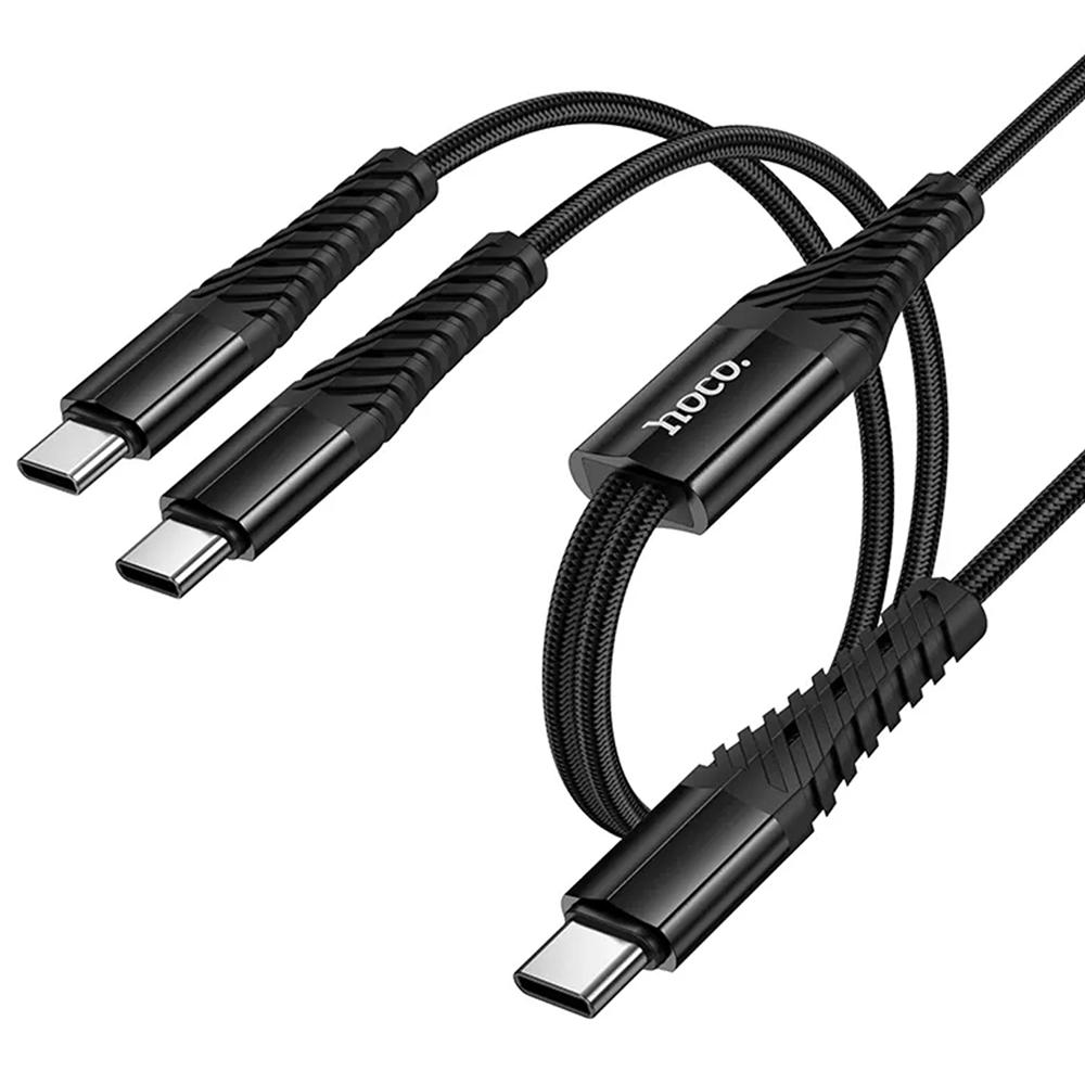 Hoco USB Kabel - X123 2in1 USB-C auf 2x USB-C 1 Meter