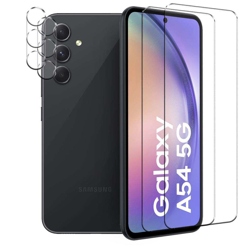 4in1 Glas Set für Samsung Galaxy A54 5G