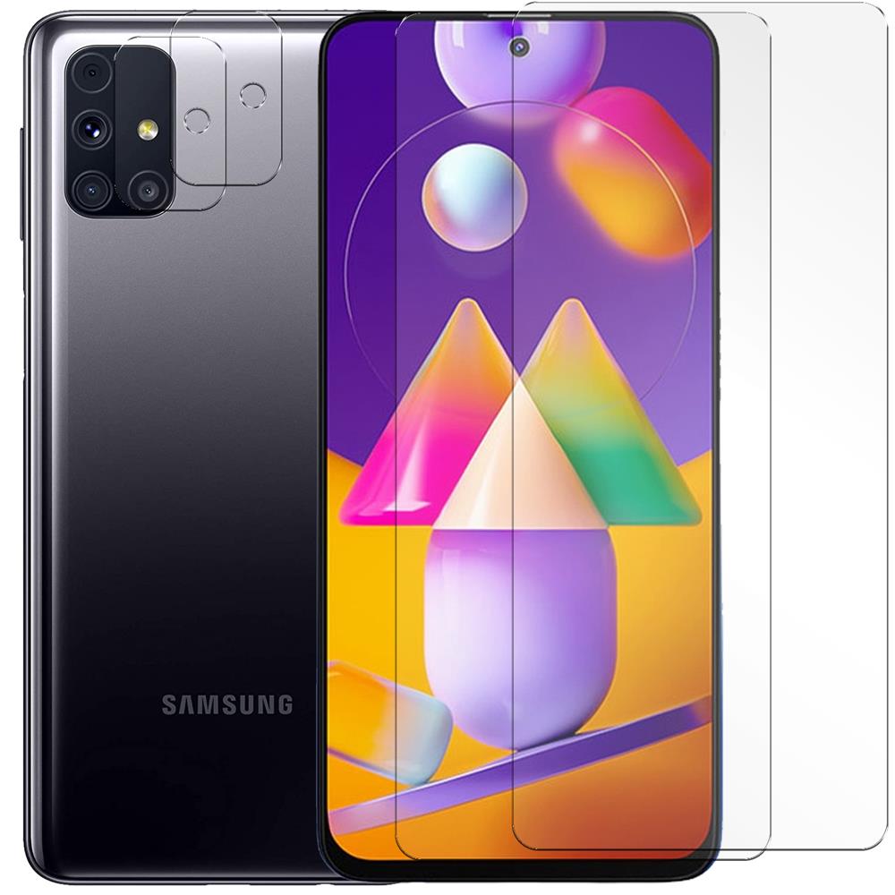 4in1 Glas Set für Samsung Galaxy M31s