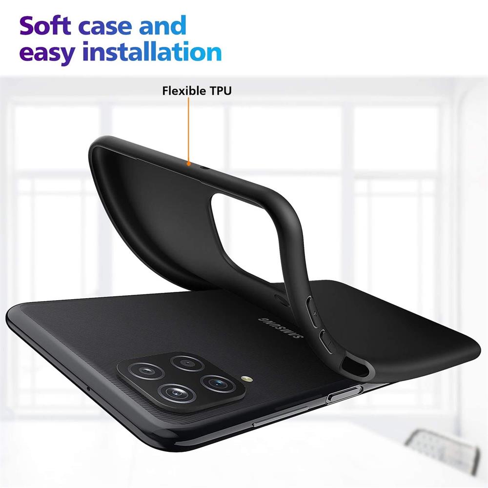 Classic TPU für Samsung Galaxy A12 / M12 in Schwarz