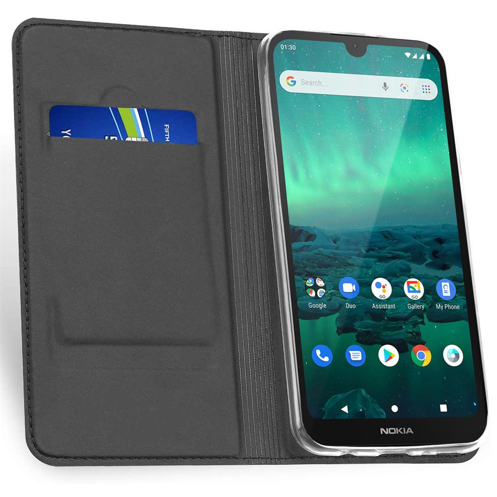 Electroplated Flip für Nokia 2.3 in Schwarz
