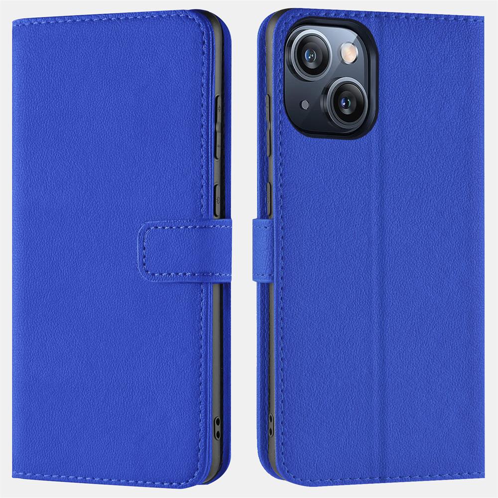 Basic Wallet für Apple iPhone 15 Plus in Blau
