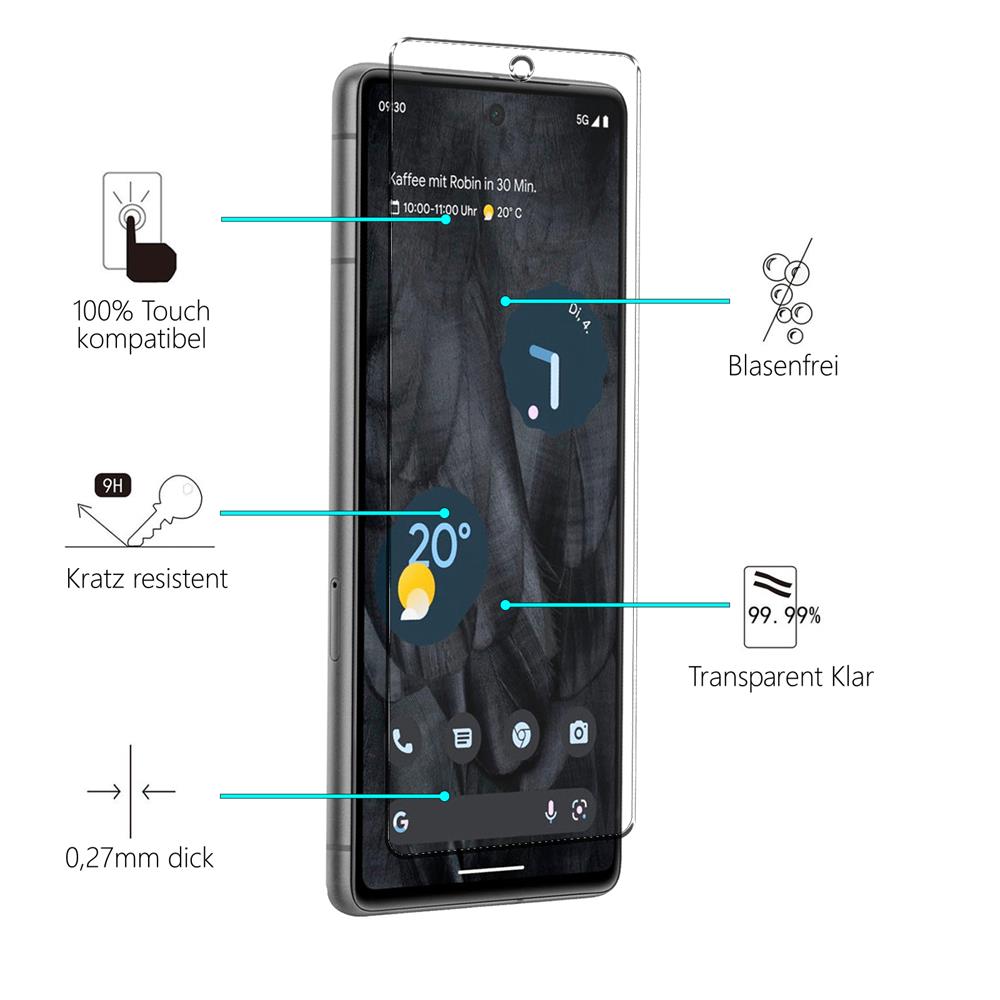 4in1 Glas Set für Google Pixel 7