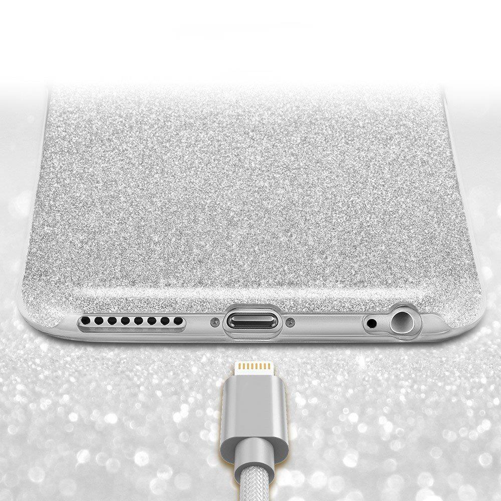 Shiny TPU für Apple iPhone 6 Plus / 6S Plus in Silber
