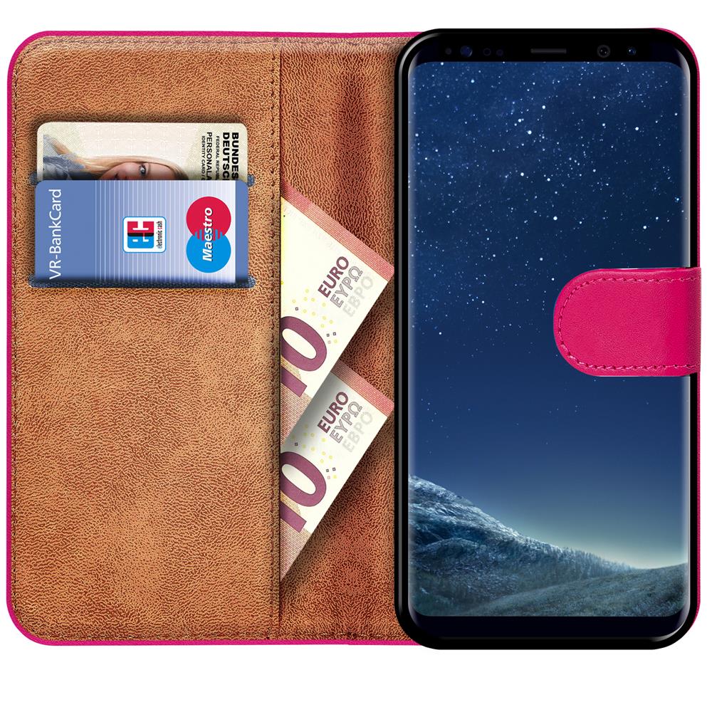 Basic Wallet für Samsung Galaxy S8 Plus in Pink