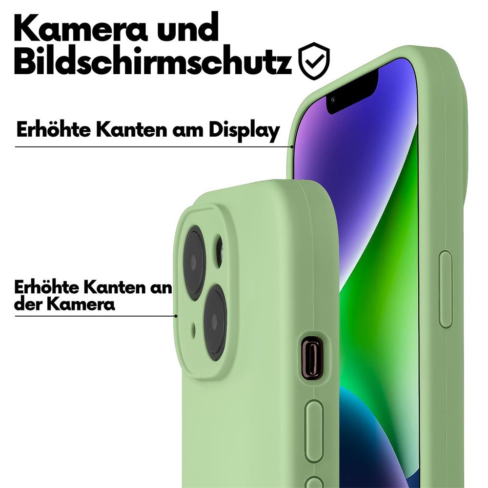 Connect Case Colour inkl. Kette für Apple iPhone 15 Plus in Grün