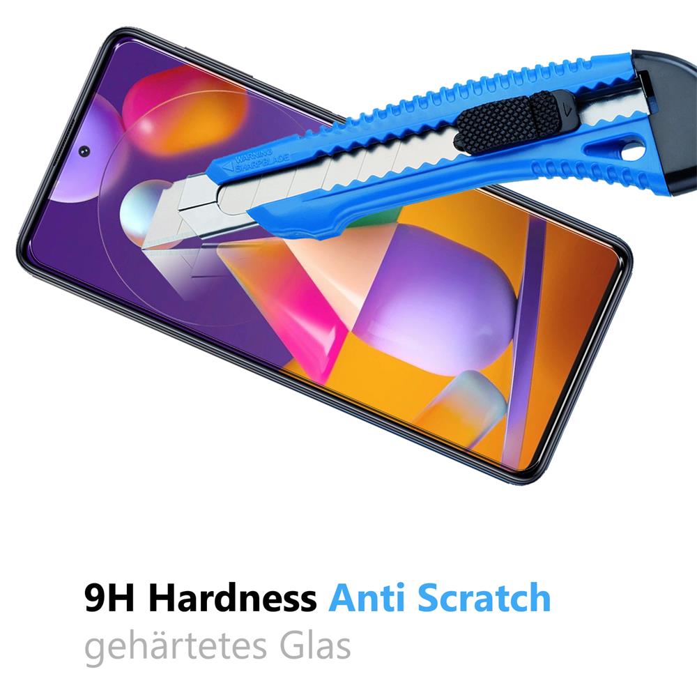 4in1 Glas Set für Samsung Galaxy M31s