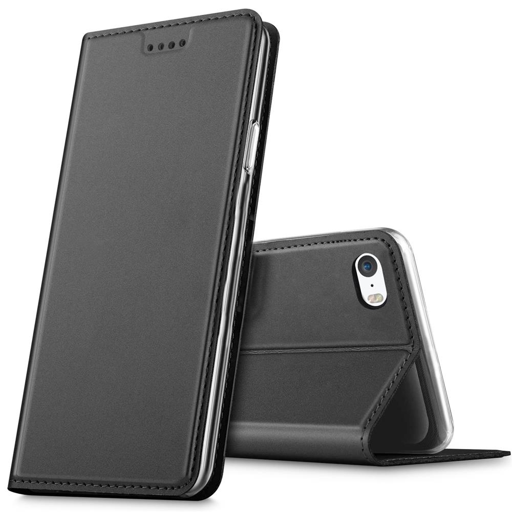Electroplated Flip für Apple iPhone 5 / 5s / SE in Schwarz