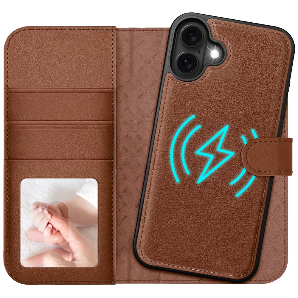 Magnetic Wallet für Apple iPhone 17 in Braun