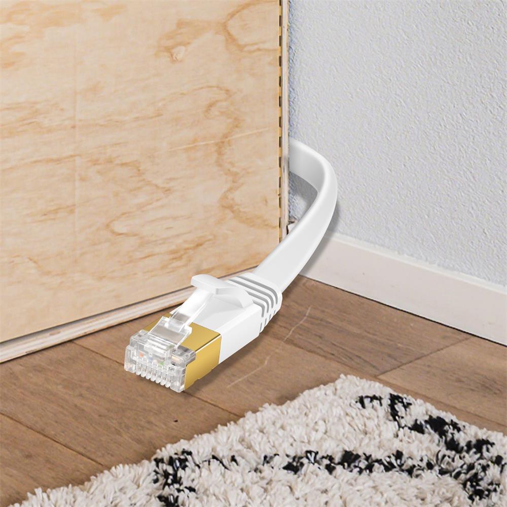 Patch FLAT Kabel Cat7 - PC-Flat-700A - 8M in Weiss