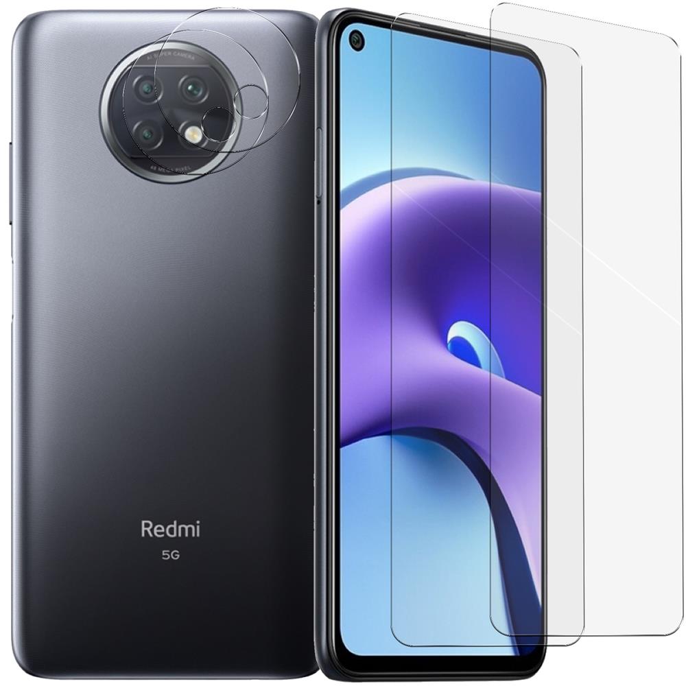 4in1 Glas Set für Xiaomi Redmi Note 9T