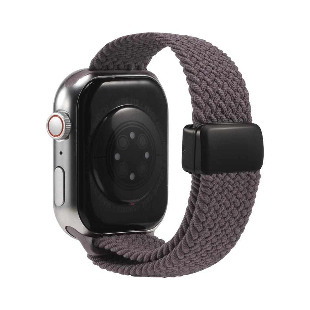 Loop Nylonarmband für Apple Watch 1-11/SE1-3/Ultra1-3 - 42/44/45/49mm in Spacegrau - Universal