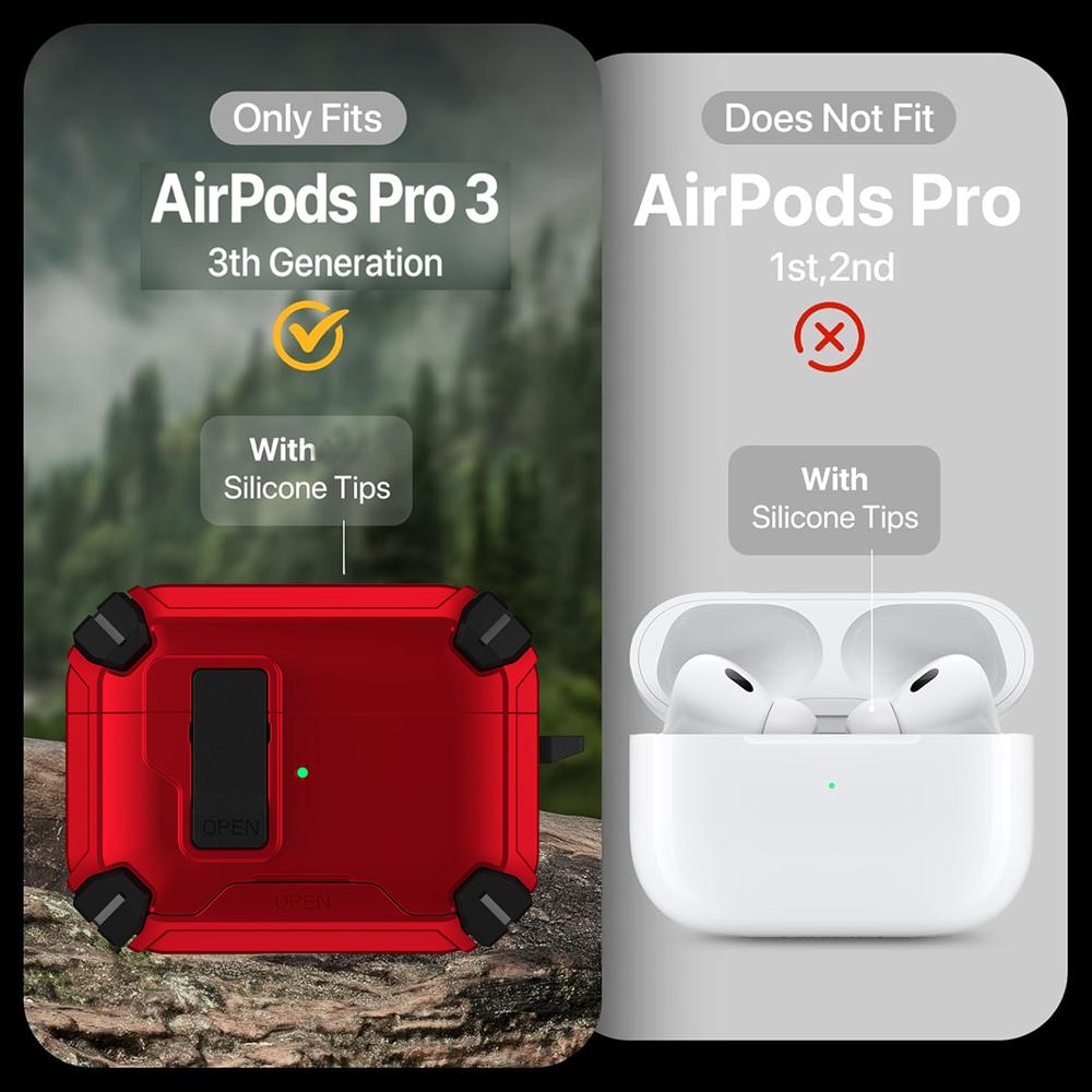 AirPods Defender für AirPods Pro 3  in Rot
