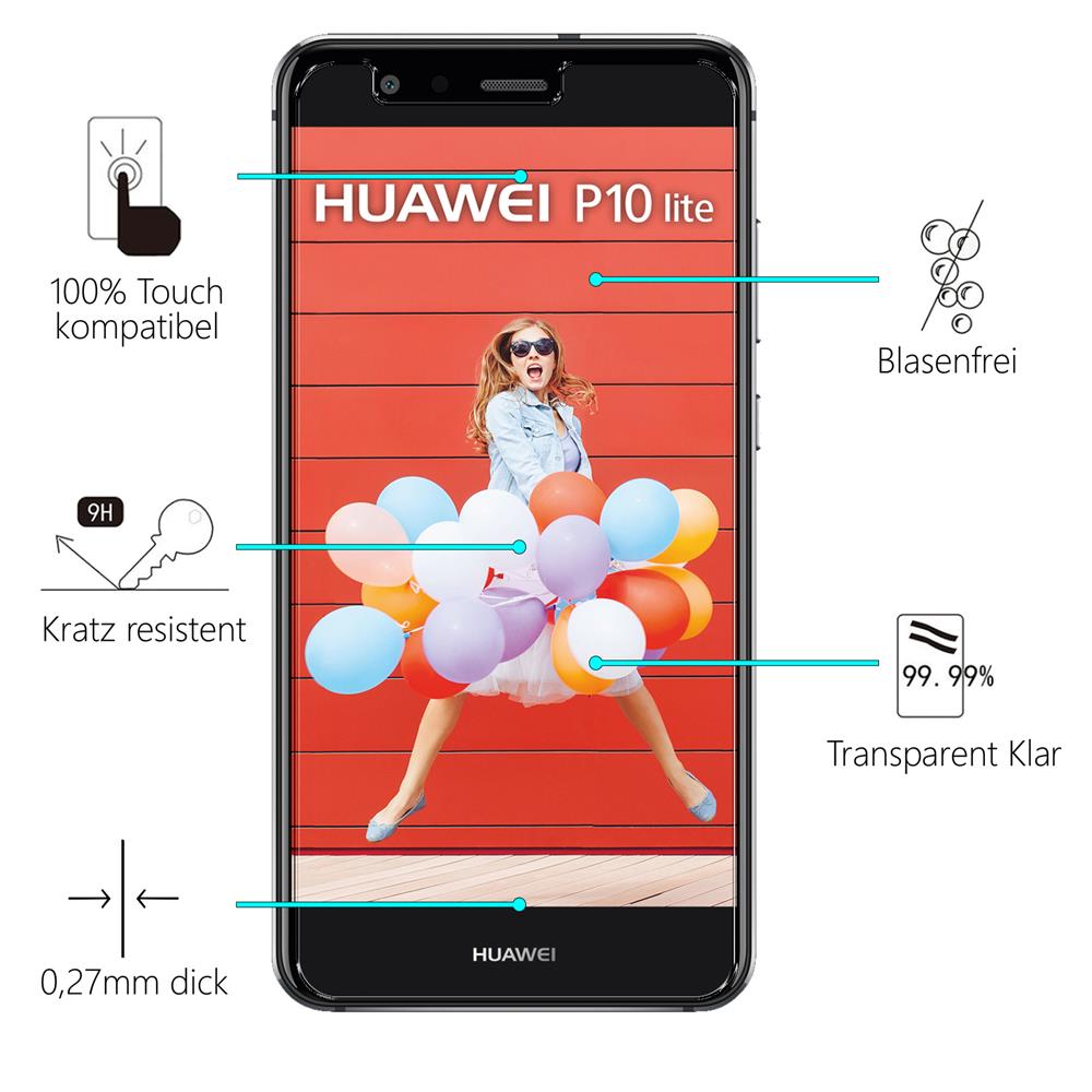Glas 2in1 für Huawei P10 Lite