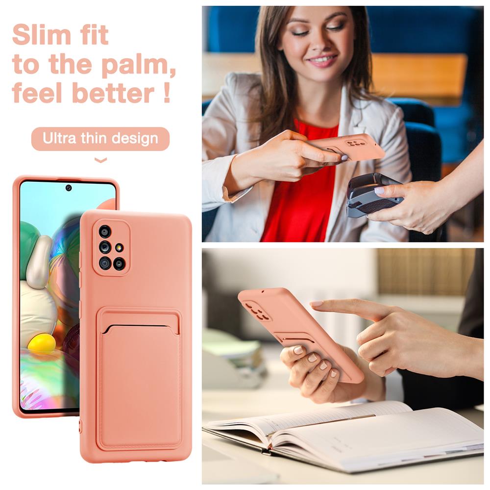 Card Case für Samsung Galaxy A71 in Rosa