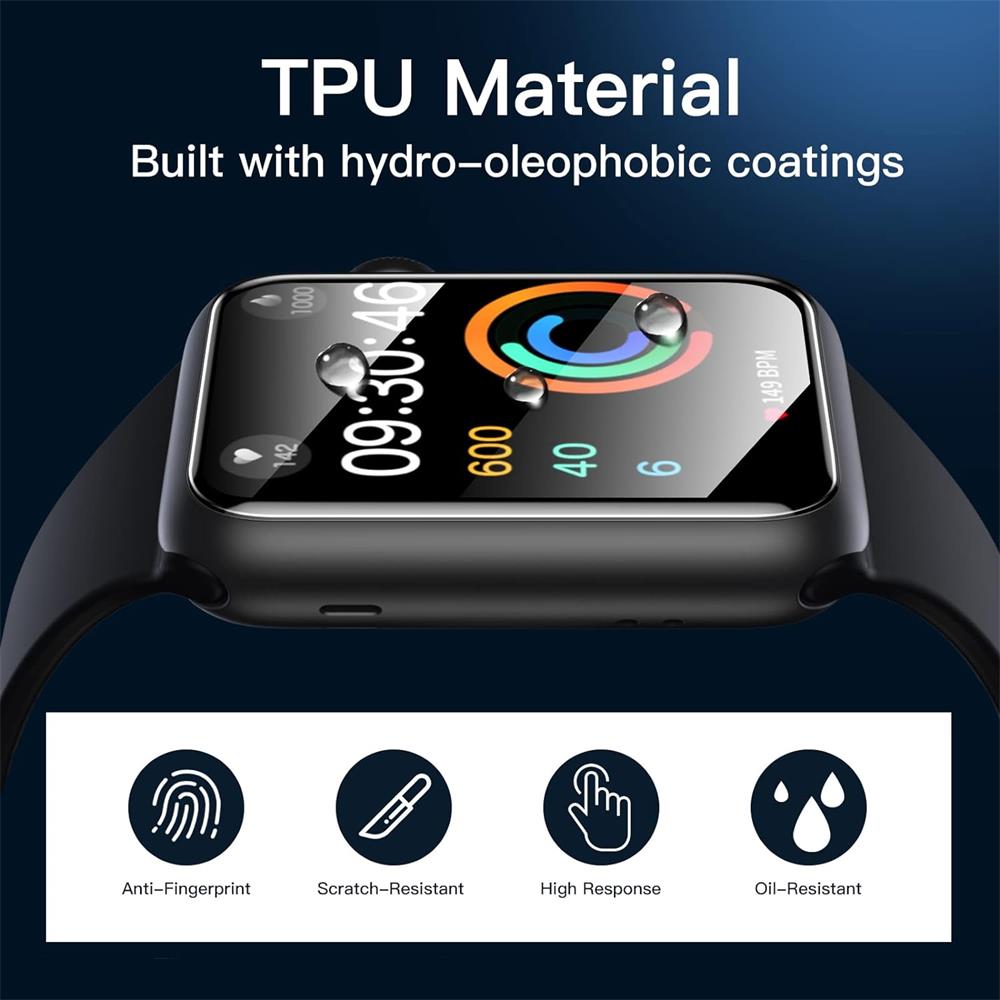 Clear Schutzfolie für Apple Watch 1 / 2 / 3 - 42mm im 2er Pack