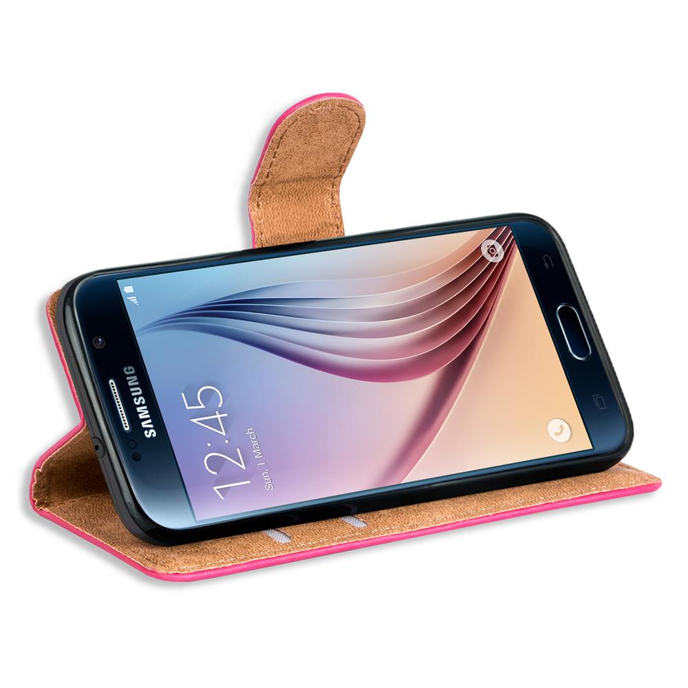 Basic Wallet für Samsung Galaxy S6 in Pink