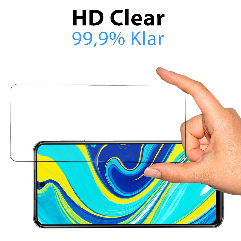 4in1 Glas Set für Xiaomi Redmi Note 9S