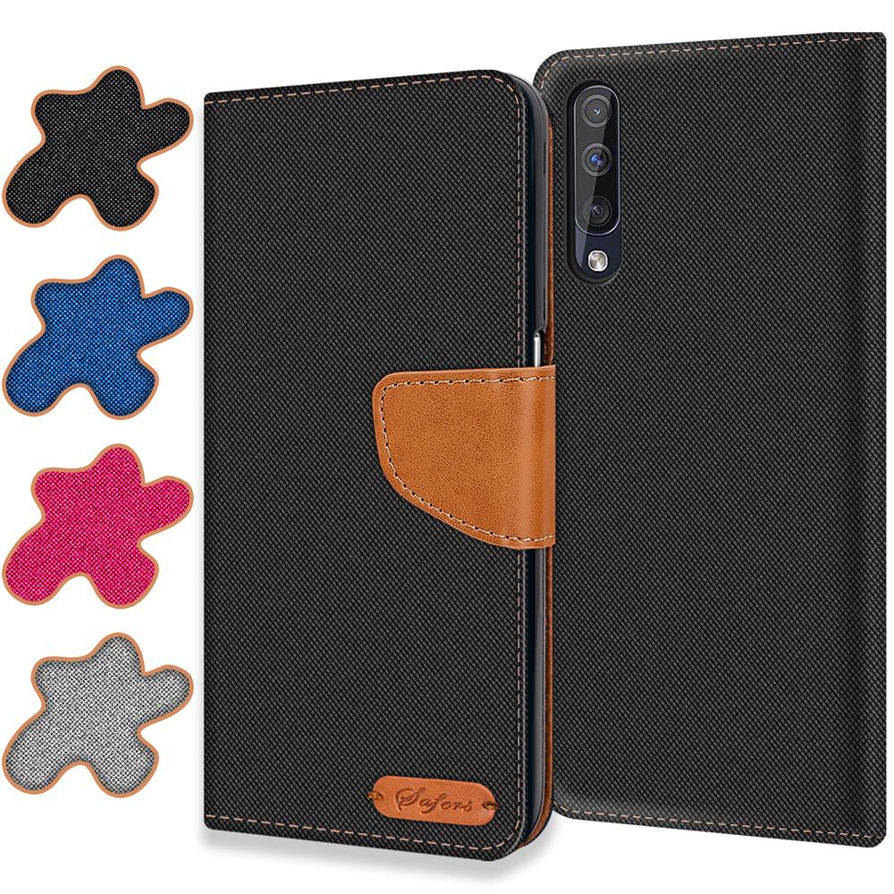 Textil Wallet für Samsung Galaxy A70 / A70s