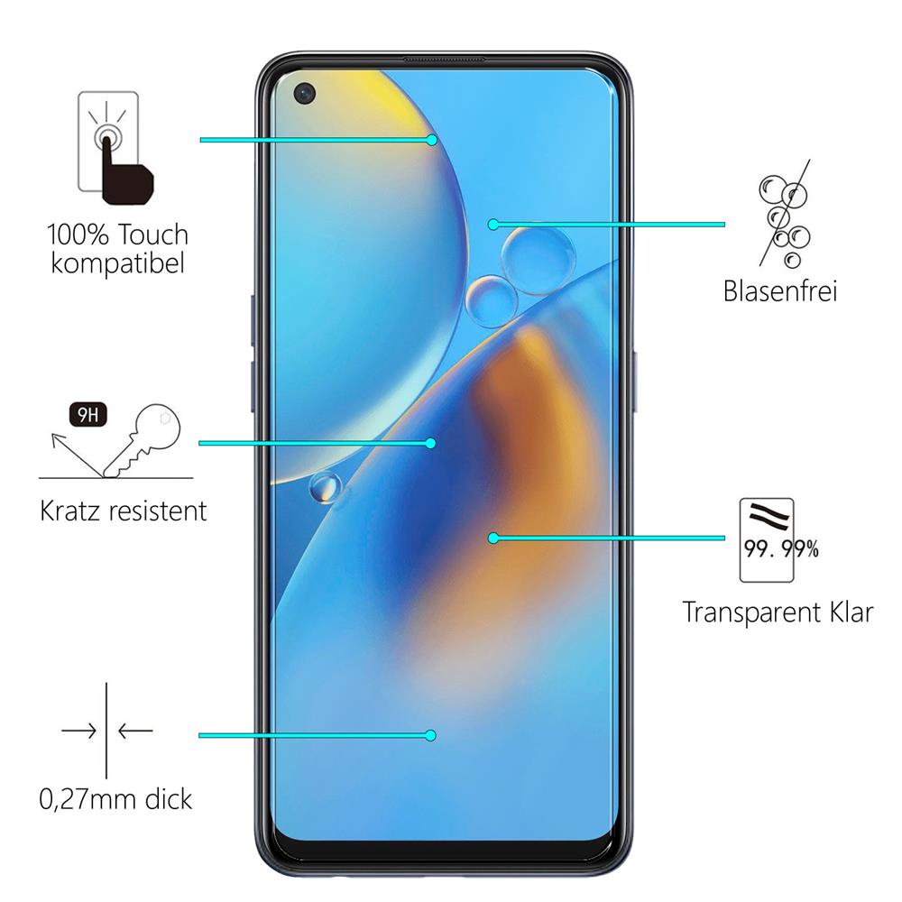 Glas 2in1 für OPPO A96 / A76