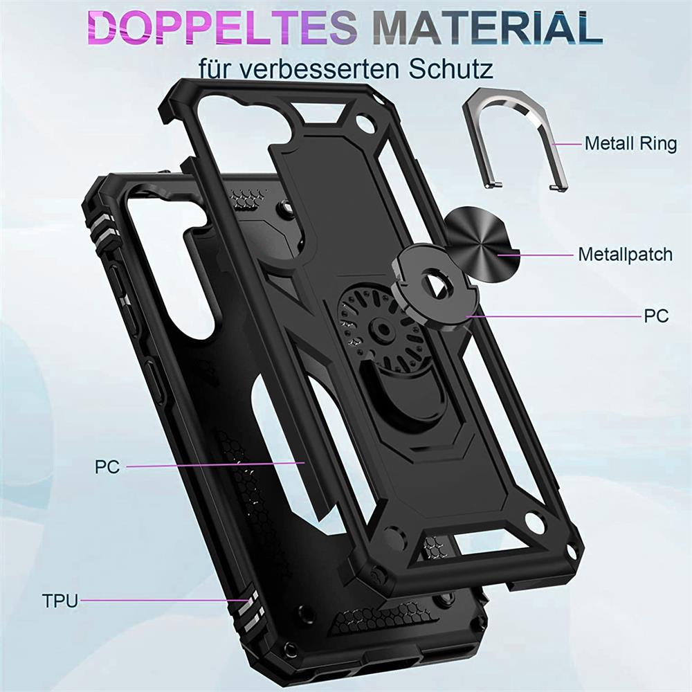 Army Case für Samsung Galaxy S23 Plus in Schwarz